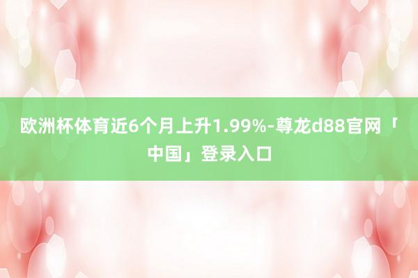 欧洲杯体育近6个月上升1.99%-尊龙d88官网「中国」登录入口