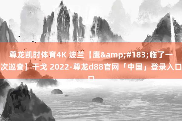 尊龙凯时体育4K 波兰【鹰&#183;临了一次巡查】干戈 2022-尊龙d88官网「中国」登录入口