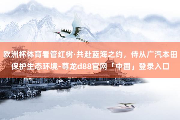 欧洲杯体育看管红树·共赴蓝海之约，侍从广汽本田保护生态环境-尊龙d88官网「中国」登录入口