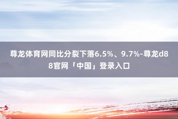 尊龙体育网同比分裂下落6.5%、9.7%-尊龙d88官网「中国」登录入口